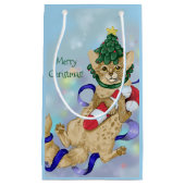 Kitty Cat Christmas Kleine Geschenktüte (Vorderseite)