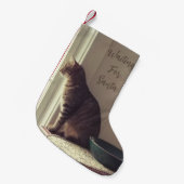 Kitty Cat Christmas Kleiner Weihnachtsstrumpf (Vorderansicht (hängend))