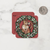 Kitty Cat Christmas Mitteilungskarte (Vorderseite/Rückseite Beispiel)