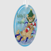 Kitty Cat Christmas Ornament (Vorderseite)