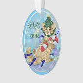 Kitty Cat Christmas Ornament (Vorderseite)