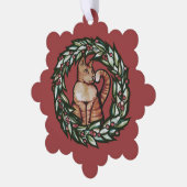 Kitty Cat Christmas Ornament Karte (Linke Ecke)