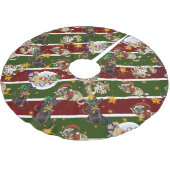 Kitty Cat Christmas  Polyester Weihnachtsbaumdecke (Schrägansicht)