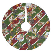 Kitty Cat Christmas  Polyester Weihnachtsbaumdecke (Vorderseite)