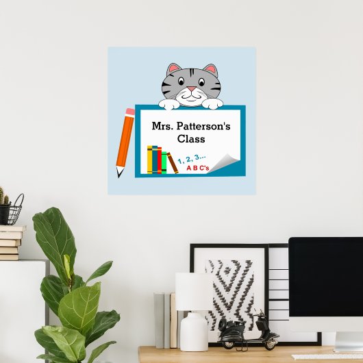 kitty Cat Class Posters Poster (Heimbüro)
