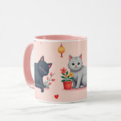 Kitty Cat Coffee Tasse (Vorderseite Links)