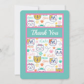 Kitty Cat Dankeskarte (Vorderseite)