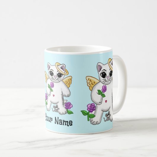 Kitty Cat Engel Kaffeetasse (VorderseiteRechts)