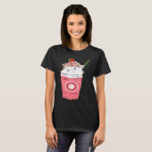Kitty Cat Erdbeer-Smoothie T-Shirt (Vorne ganz)