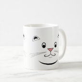 Kitty Cat Face Kaffeetasse (VorderseiteRechts)