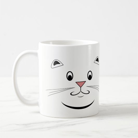 Kitty Cat Face Kaffeetasse (Links)