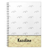 Kitty Cat Face | Monogramm Notizblock (Vorderseite)