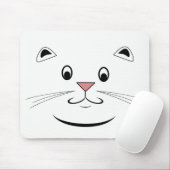 Kitty Cat Face Mousepad (Mit Mouse)