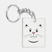 Kitty Cat Face Schlüsselanhänger (Vorderseite links)