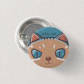 Kitty Cat Faced Button (Vorne & Hinten)