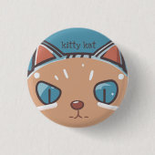 Kitty Cat Faced Button (Vorderseite)