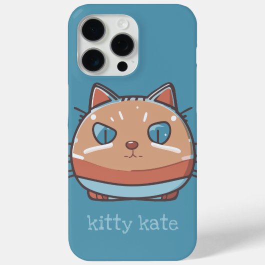 Kitty Cat Faced Case-Mate iPhone Hülle (Rückseite)