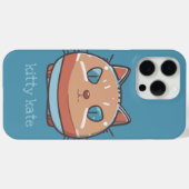 Kitty Cat Faced Case-Mate iPhone Hülle (Rückseite (Horizontal))