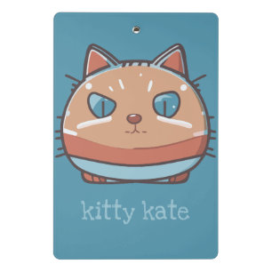 Kitty Cat Faced Mini Klemmbrett
