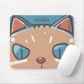 Kitty Cat Faced Mousepad (Mit Mouse)