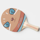 Kitty Cat Faced Tischtennis Schläger (Seitenansicht)