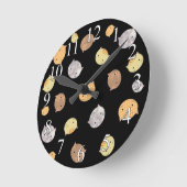 Kitty Cat Faces Niedlich Wall Clock Runde Wanduhr (Winkel)