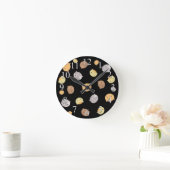 Kitty Cat Faces Niedlich Wall Clock Runde Wanduhr (Zuhause)