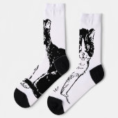 Kitty Cat Fine Art Socken (Linkes Detail)
