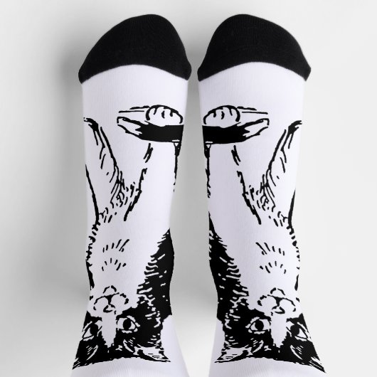 Kitty Cat Fine Art Socken (Oben)