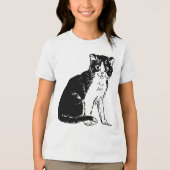 Kitty Cat Fine Art Tri-Blend Shirt (Vorderseite)