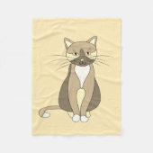 Kitty Cat Fleece Baby Blanket (Vorderseite)