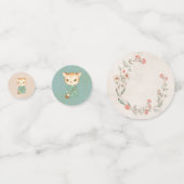 Kitty Cat Floral Girly Kitten Konfetti (Rückseiten)