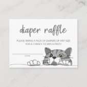 Kitty Cat Gender Neutral Diaper Gewinnspiel Begleitkarte (Vorderseite)