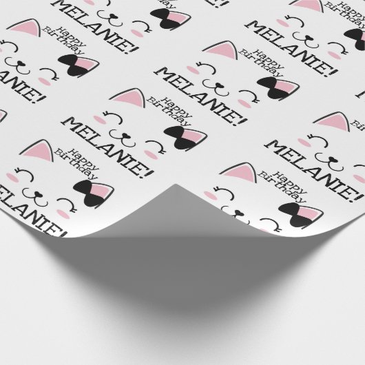 Kitty Cat Geschenkpapier (Ecke)