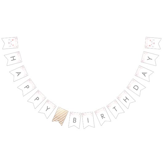 Kitty Cat Happy Birthday Wimpelkette (Alle)