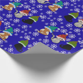 Kitty Cat hat blaues Packpapier (Ecke)