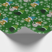 Kitty Cat hat grünes Packpapier (Ecke)