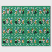 Kitty Cat hat hellgrünes Packpapier (Flach)