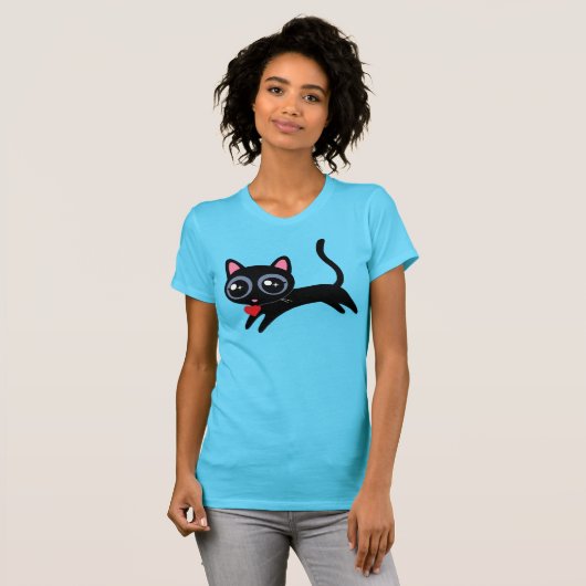 Kitty Cat Heart Dieb Niedliches Geschenk für Mädch T-Shirt (Vorne ganz)