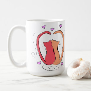 Kitty Cat, Heart Schwanzes ich verehre alle Meow-m Kaffeetasse