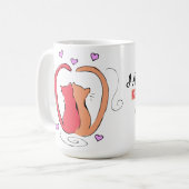 Kitty Cat, Heart Schwanzes ich verehre alle Meow-m Kaffeetasse (Vorderseite Links)