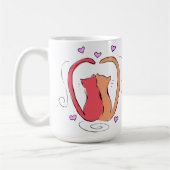 Kitty Cat, Heart Schwanzes ich verehre alle Meow-m Kaffeetasse (Links)