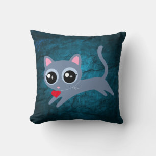 Kitty Cat Herzdieb Niedliches Geschenk Kissen