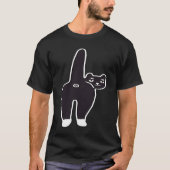 Kitty Cat Hintern T-Shirt (Vorderseite)