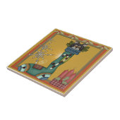 Kitty Cat im Strumpf Picture Fliese (Seite)