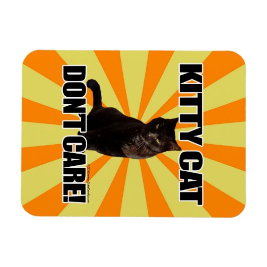 Kitty Cat Keine Sorge Magnet (Horizontal)