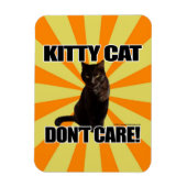 Kitty Cat Keine Sorge Magnet (Vertikal)
