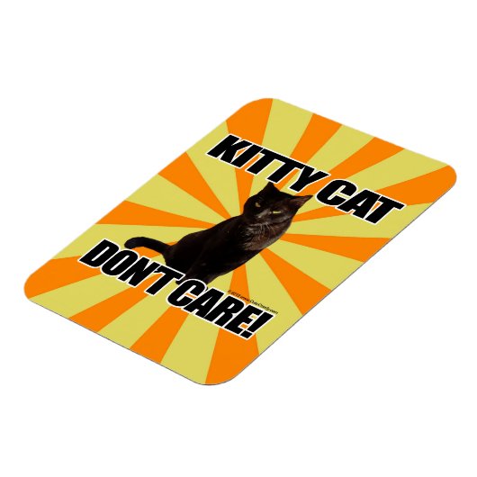 Kitty Cat Keine Sorge Magnet (Linke Seite)