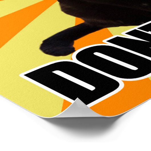 Kitty Cat Keine Sorge Poster (Ecke)