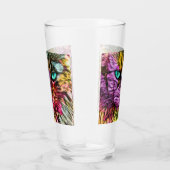 Kitty Cat Kitten Künstlerisch Design Glas (Rechts)
